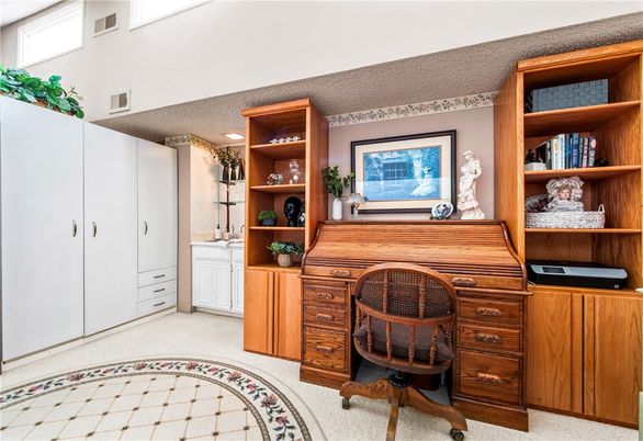 Home Office, Interior, Recessed Lighting