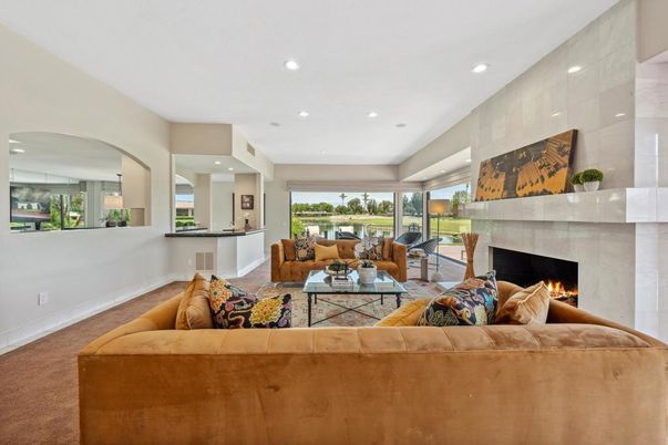 Fireplace, Interior, Living room, Recessed Lighting