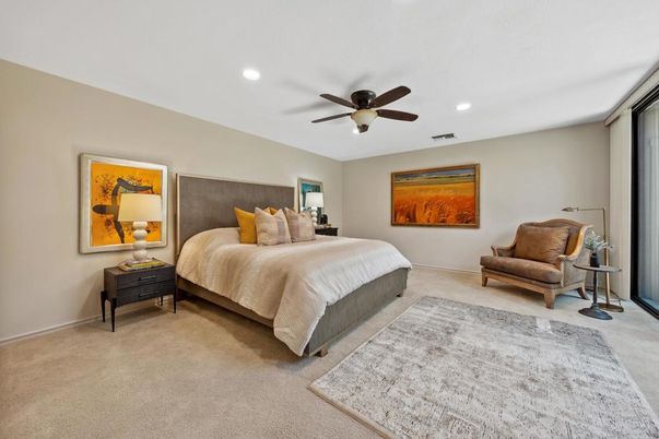 Bedroom, Interior, Recessed Lighting