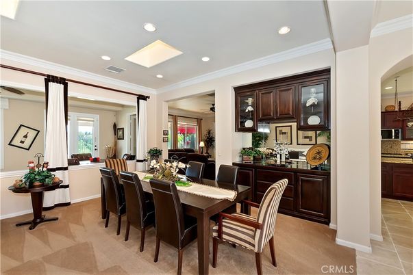Dining room, Interior, Kitchen, Recessed Lighting