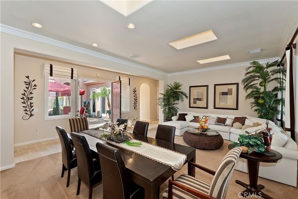 Dining room, Interior, Living room, Recessed Lighting