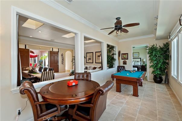 Billiard Table, Dining room, Game Room, Interior, Recessed Lighting