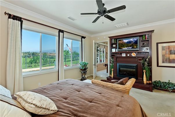 Bedroom, Fireplace, Interior