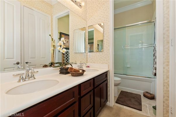 Bathroom, Dual Sink Vanities, Glass Shower, Interior