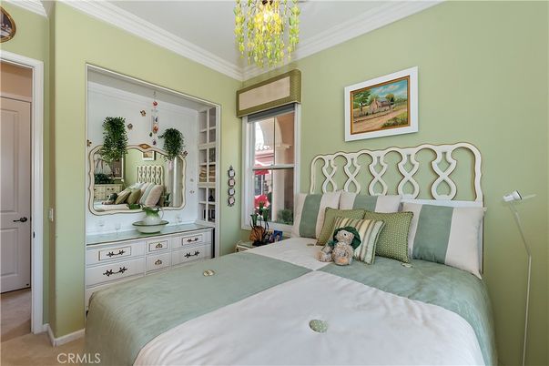 Bedroom, Chandelier, Interior