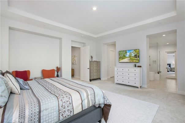 Bedroom, Interior, Recessed Lighting