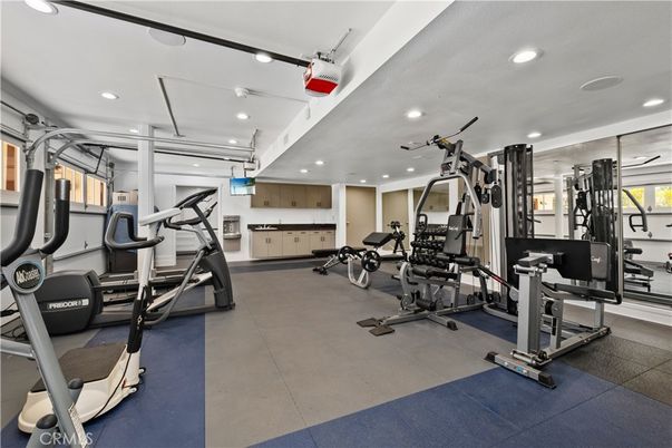 Fitness Equipment, Gym, Interior, Recessed Lighting