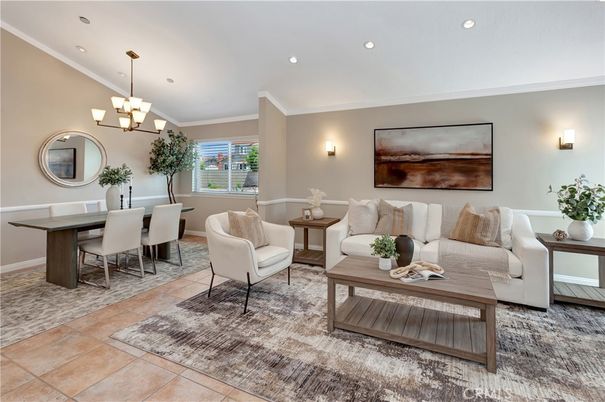 Chandelier, Dining room, Interior, Living room, Recessed Lighting