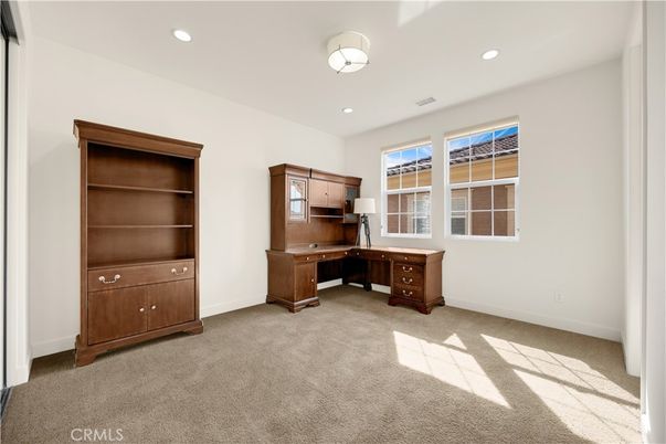 Home Office, Interior, Recessed Lighting