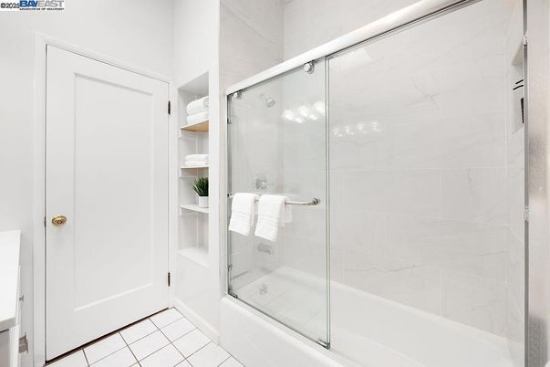 Bathroom, Glass Shower, Interior, Marble Walls