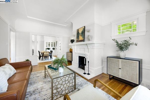 Dining room, Fireplace, Interior, Living room, Wood Texture Flooring