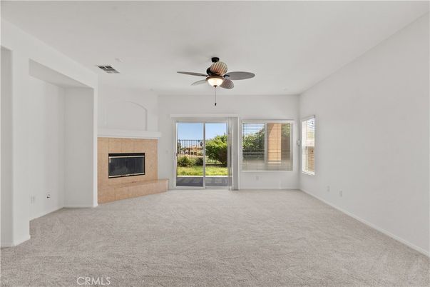 Empty room, Fireplace, Interior
