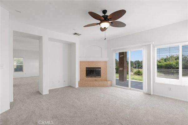Empty room, Fireplace, Interior