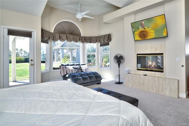 Bedroom, Fireplace, Interior