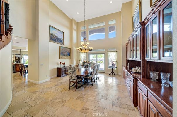 Chandelier, Dining room, Interior, Recessed Lighting