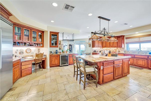 Chandelier, Interior, Kitchen, Pendant Lights, Recessed Lighting, Stainless Steel Appliances