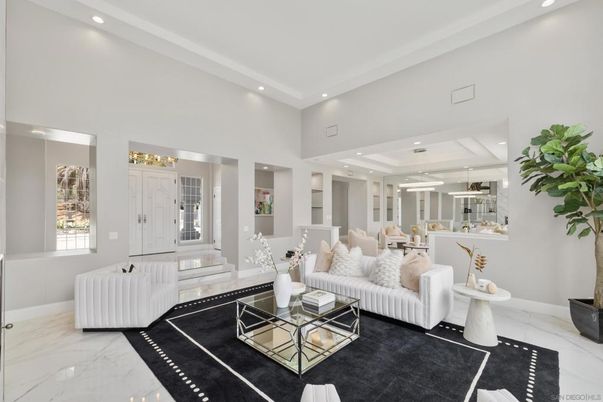 Interior, Living room, Marble, Recessed Lighting