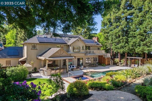 Exterior, Pool, Solar Panels