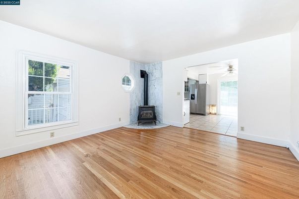 Empty room, Fireplace, Interior, Wood Texture Flooring