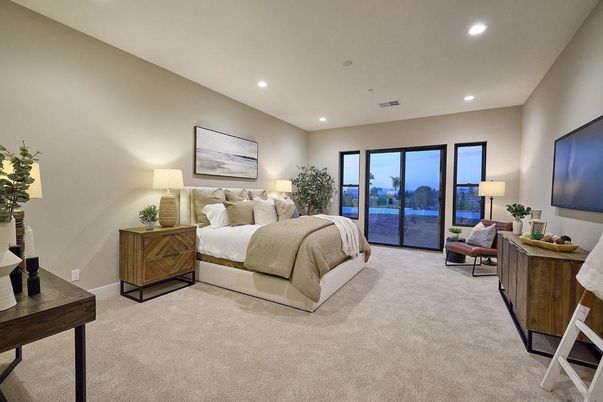 Bedroom, Interior, Recessed Lighting