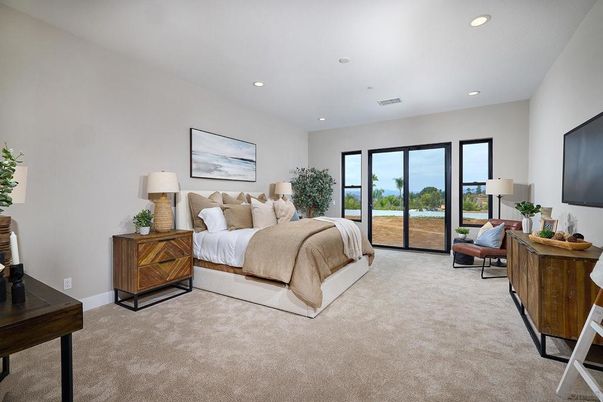 Bedroom, Interior, Recessed Lighting