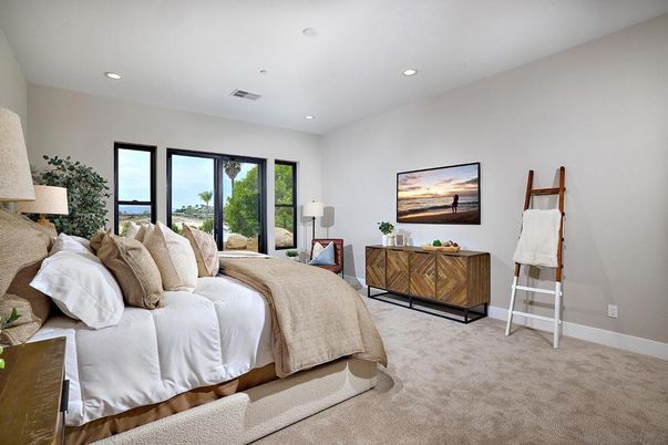 Bedroom, Interior, Recessed Lighting