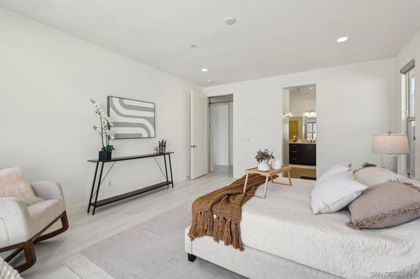 Bedroom, Interior, Recessed Lighting