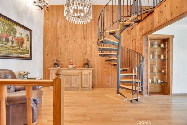 Chandelier, Interior, Wood Texture Flooring, Wooden Walls