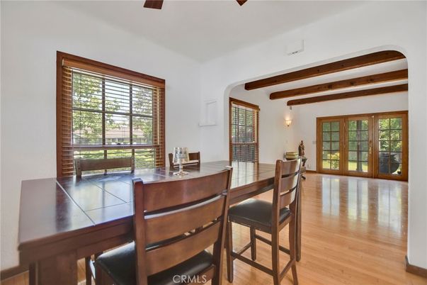 Dining room, Interior, Wooden Beams, Wood Texture Flooring
