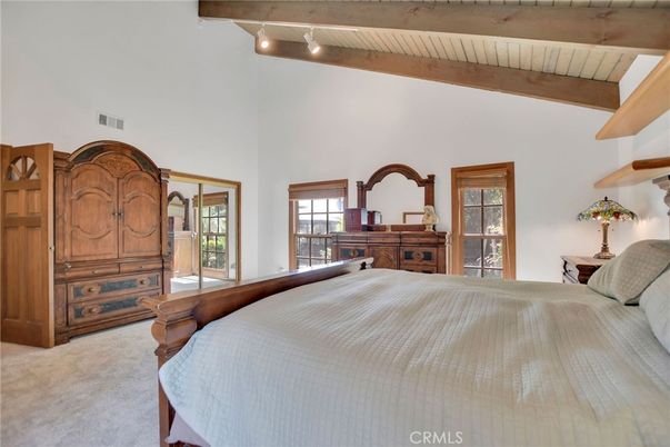 Bedroom, Interior, Wooden Beams