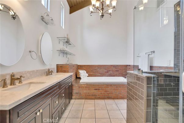 Bathroom, Chandelier, Dual Sink Vanities, Interior