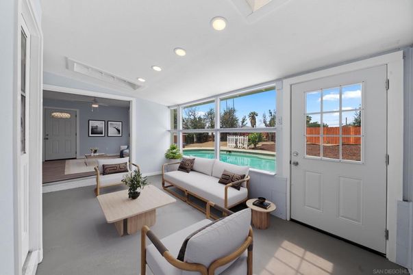 Interior, Living room, Recessed Lighting