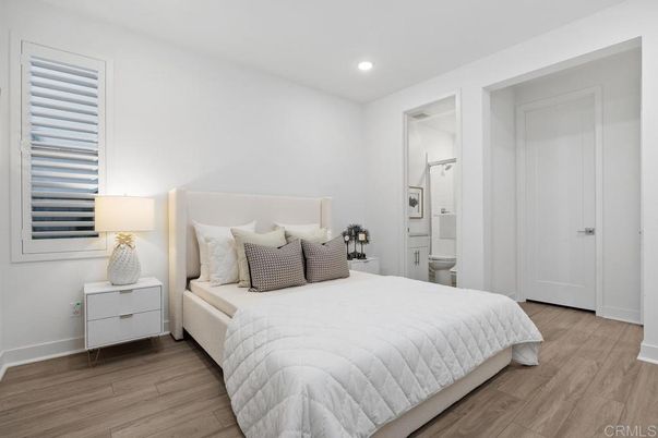 Bathroom, Bedroom, Interior, Recessed Lighting, Wood Texture Flooring