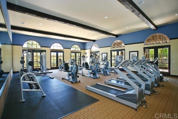 Fitness Equipment, Gym, Interior, Recessed Lighting
