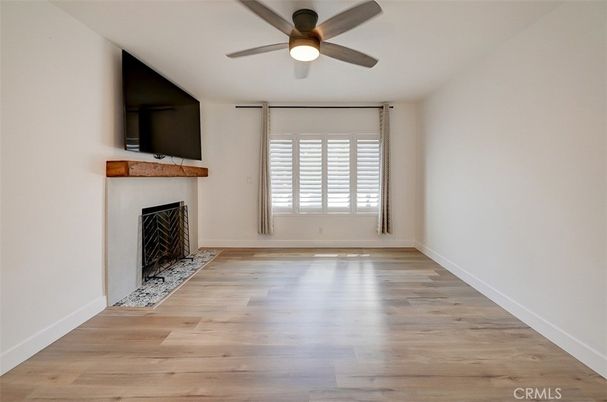 Empty room, Fireplace, Interior, Wood Texture Flooring