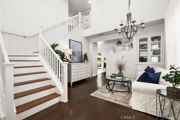 Chandelier, Interior, Wood Texture Flooring