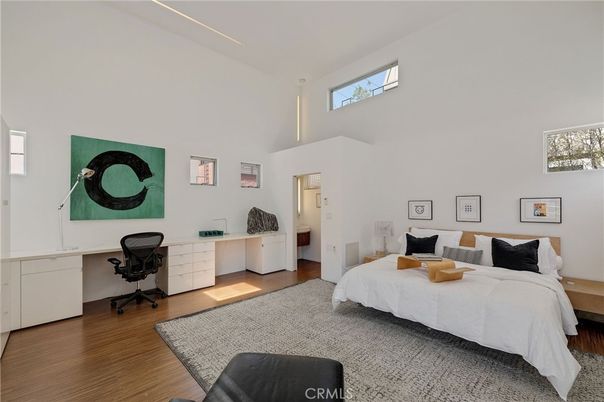 Bedroom, Home Office, Interior, Wood Texture Flooring