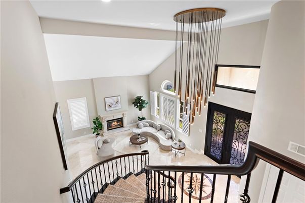 Fireplace, Interior, Living room, Pendant Lights