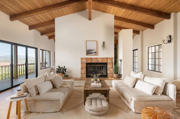Fireplace, Interior, Living room, Wooden Beams, Wooden Ceilings, Wood Texture Flooring