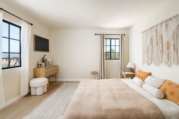 Bedroom, Interior, Wood Texture Flooring