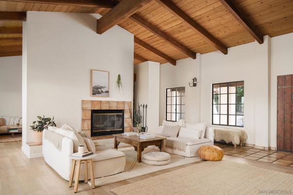 Fireplace, Interior, Living room, Wooden Beams, Wooden Ceilings, Wood Texture Flooring