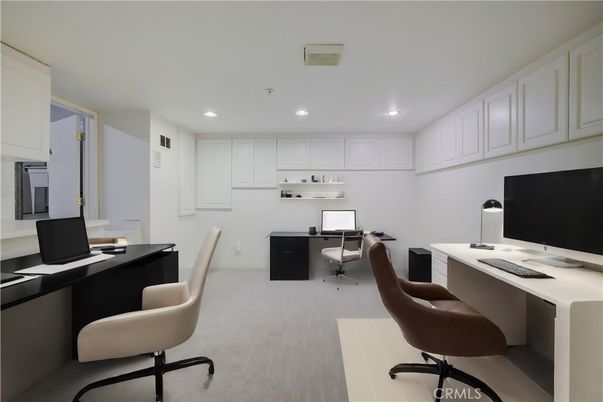 Home Office, Interior, Recessed Lighting
