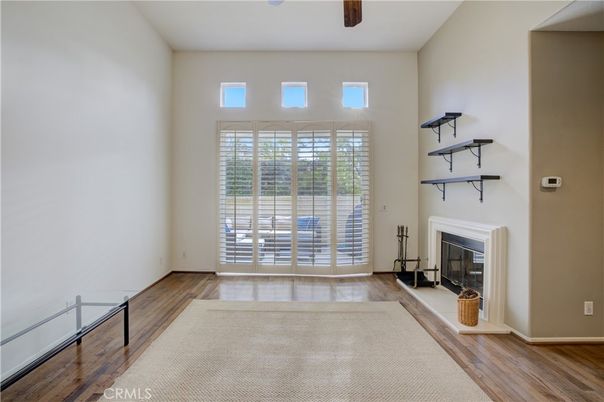 Fireplace, Interior, Wood Texture Flooring