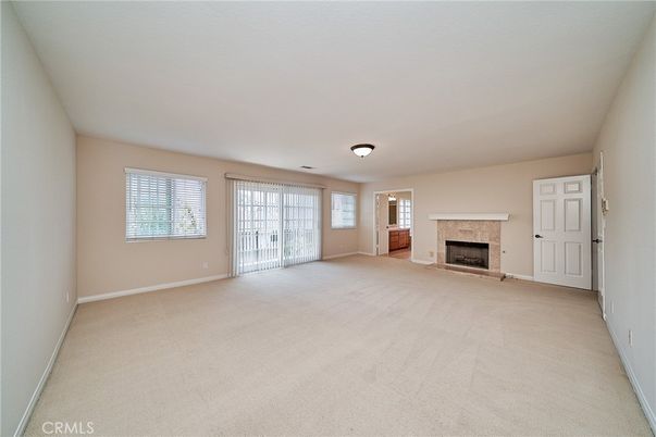 Empty room, Fireplace, Interior