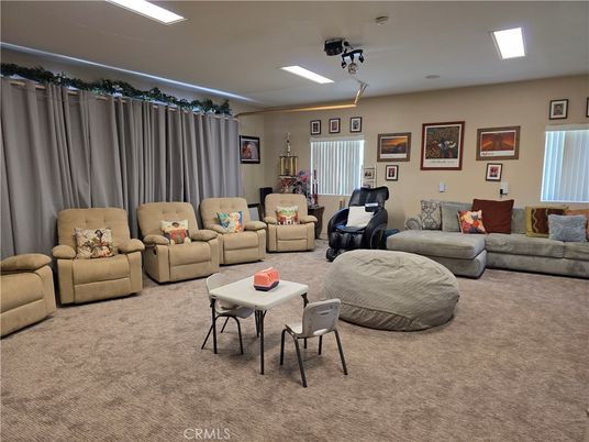 Interior, Living room, Projection Screen, Recessed Lighting