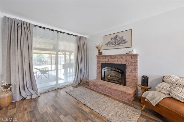Fireplace, Interior, Wood Texture Flooring