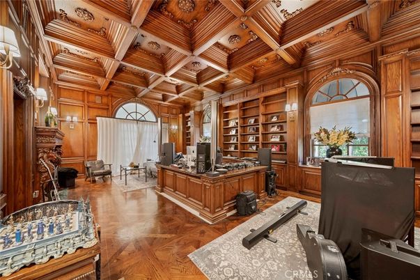 Home Office, Interior, Wooden Beams, Wooden Ceilings, Wood Texture Flooring, Wooden Walls