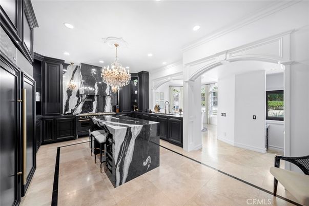 Chandelier, Interior, Kitchen, Recessed Lighting