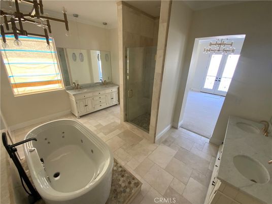 Bathroom, Dual Sink Vanities, Glass Shower, Interior