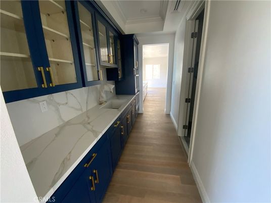 Interior, Marble Walls, Wood Texture Flooring